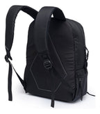 Mochila Bolsa Universitária Reforçada Notebook Viagem Desenho Do Tecido Preto