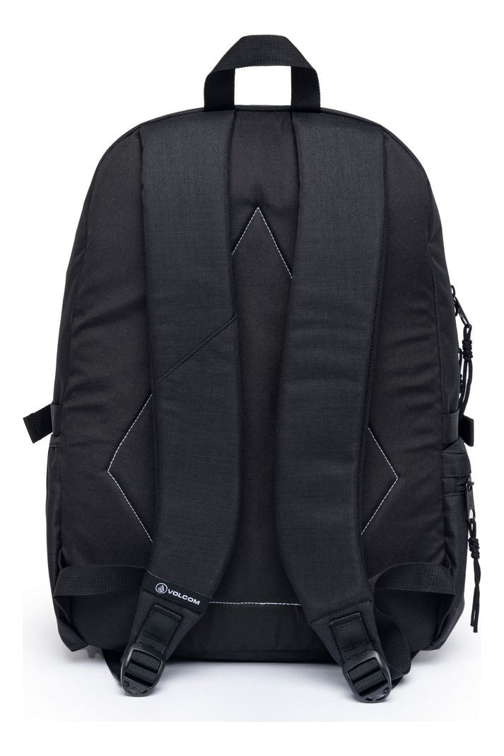 Mochila Bolsa Universitária Reforçada Notebook Viagem Desenho Do Tecido Preto