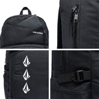 Mochila Bolsa Universitária Reforçada Notebook Viagem Desenho Do Tecido Preto