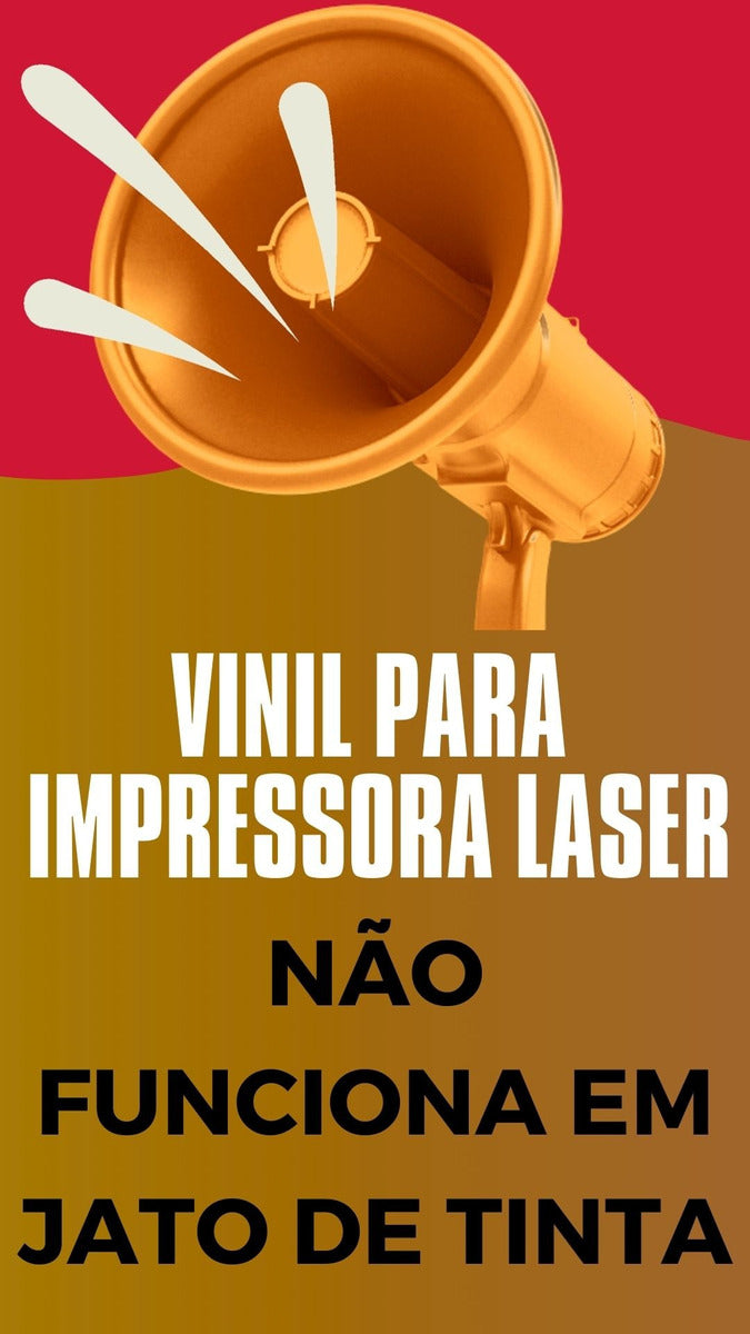 50 Vinil Adesivo Transparente 100% A4 - Impressora Laser
