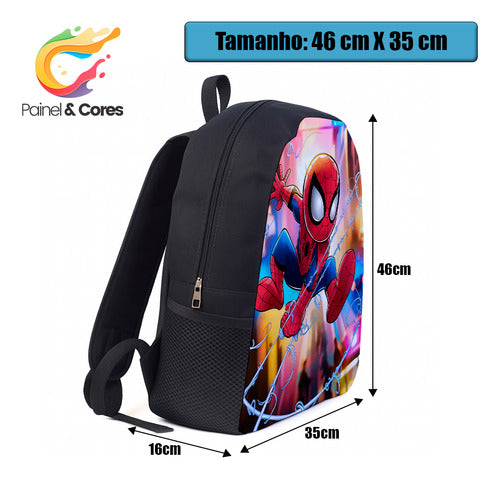 Mochila Homem Arnha Herói Baby Infantil Juvenil De Lona