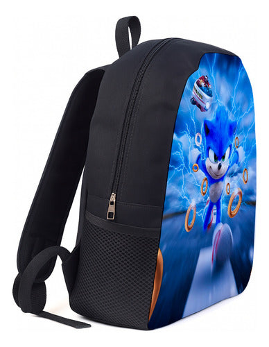 Mochila Snic Fases Jogo Game Infantil Juvenil De Lona Escola